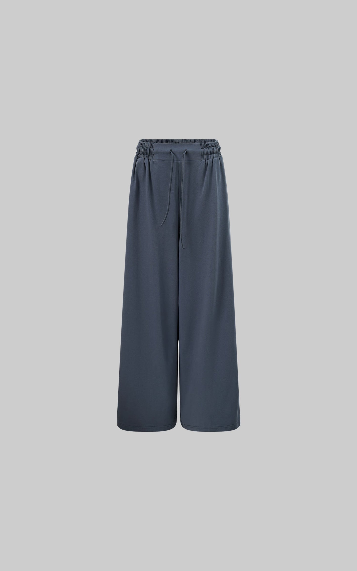 Navy Blue Wide-Leg Trousers