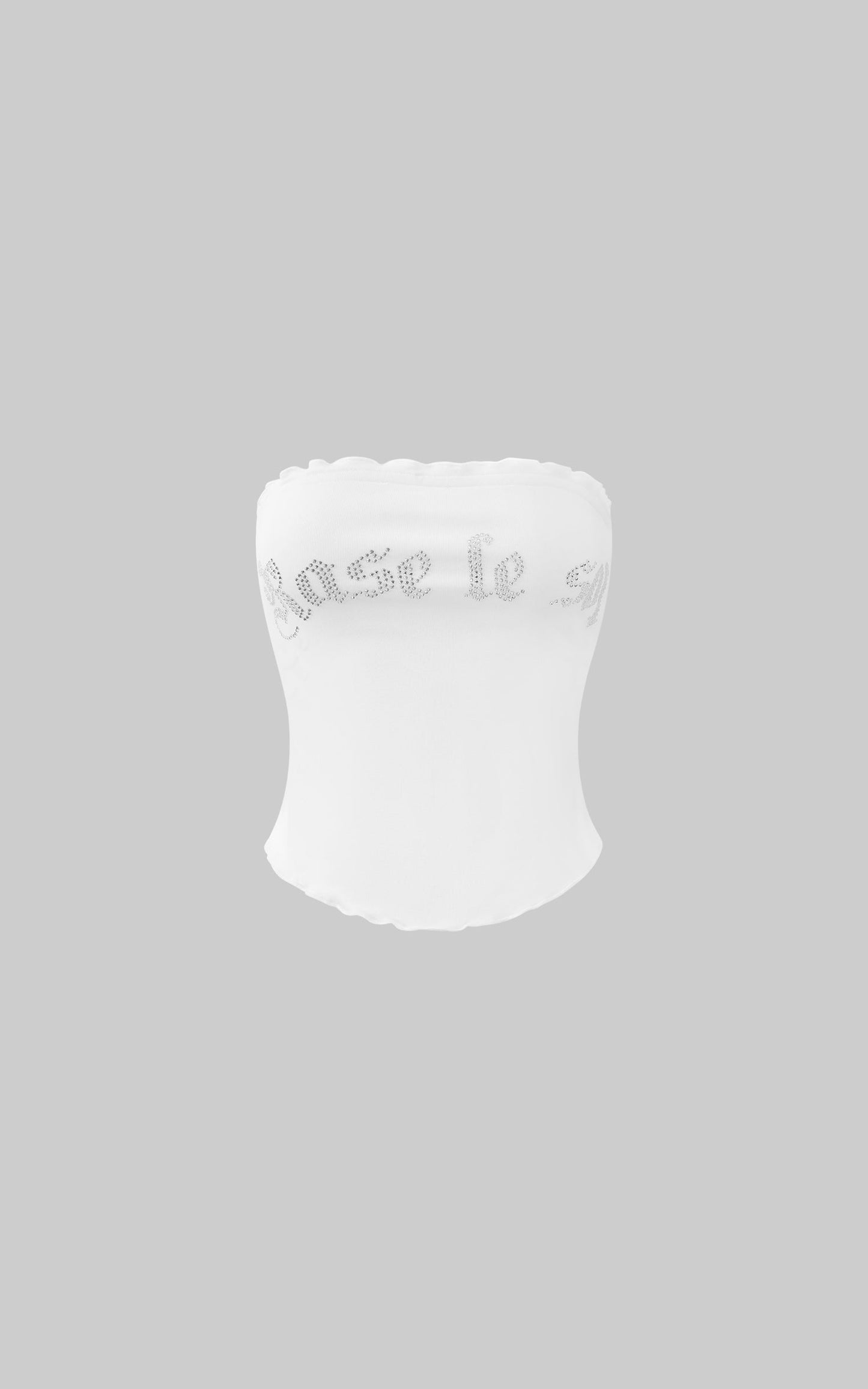 Rhinestone Logo Tube Top