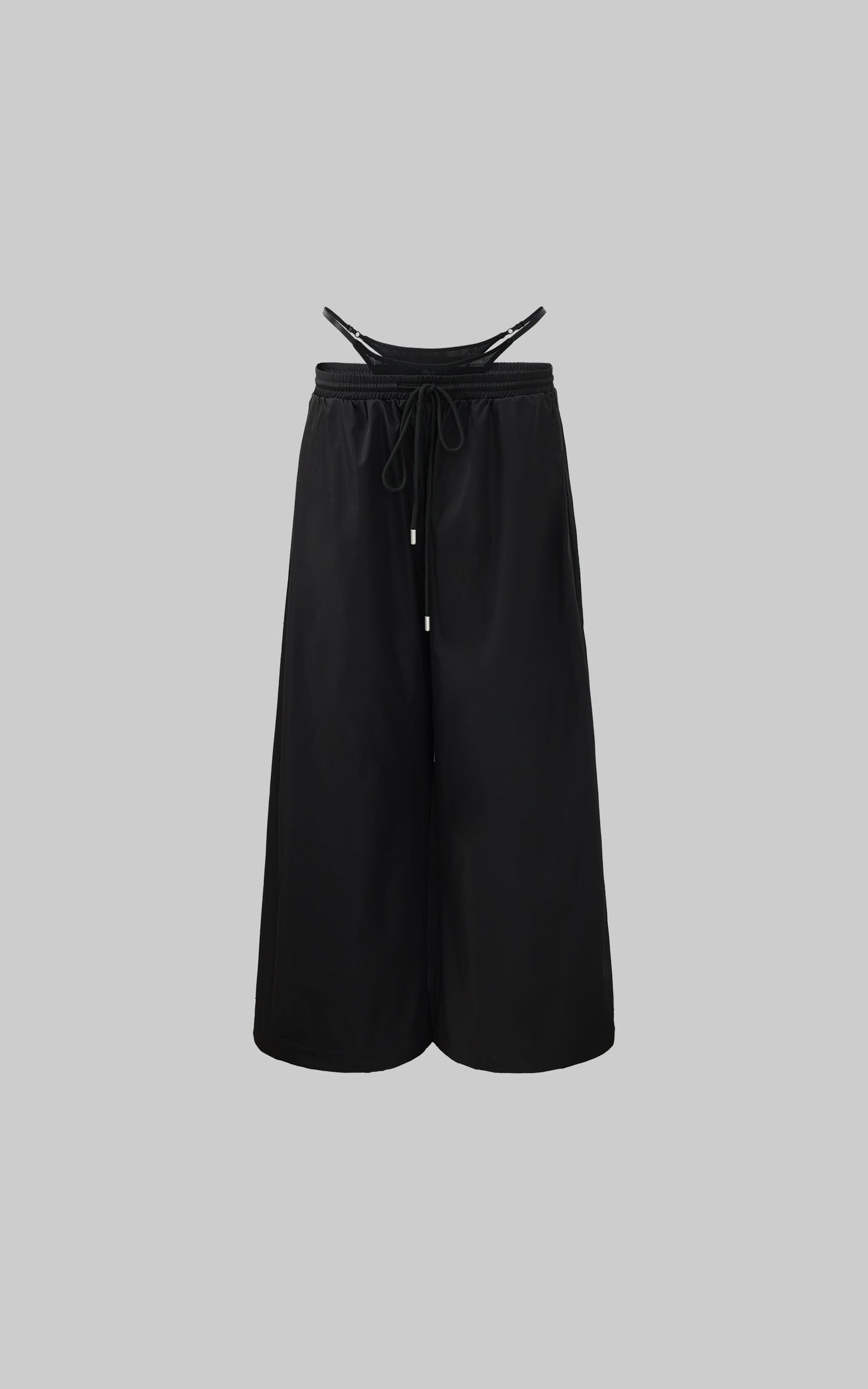 Double-Layered Overlap Drawstring Pants