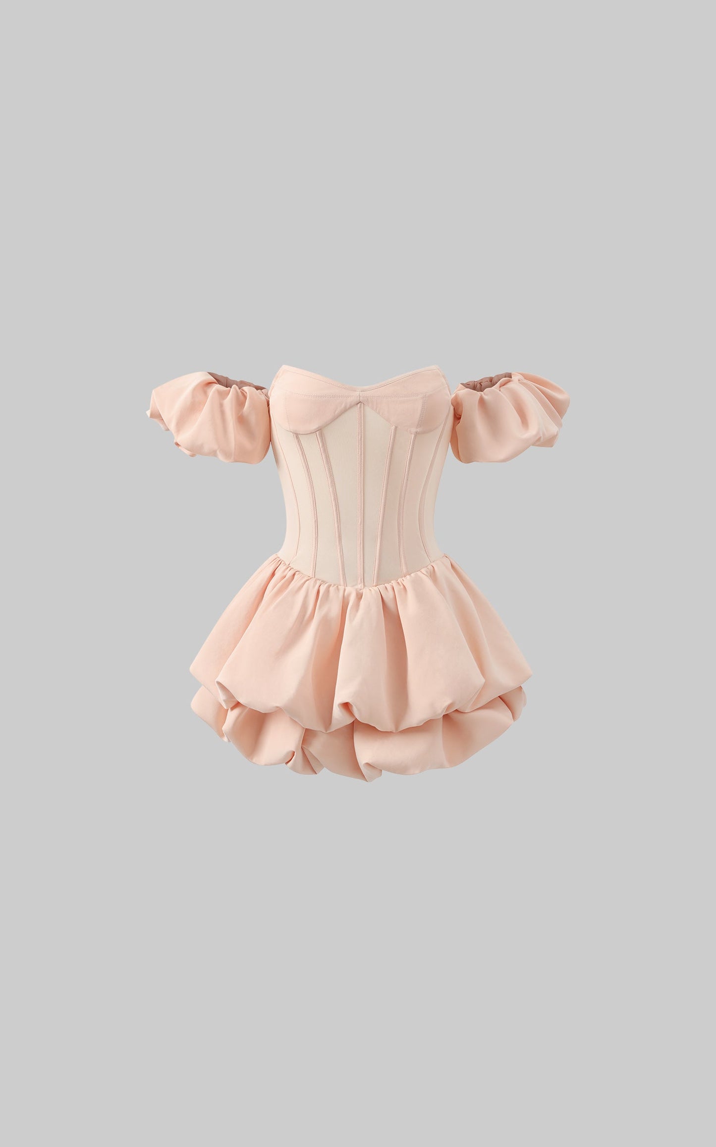 Puff Sleeve Corset Mini Dress