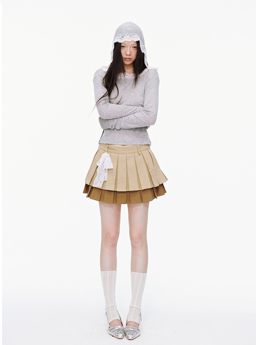 Slim Fit One Shoulder Hooded Sweatshirt