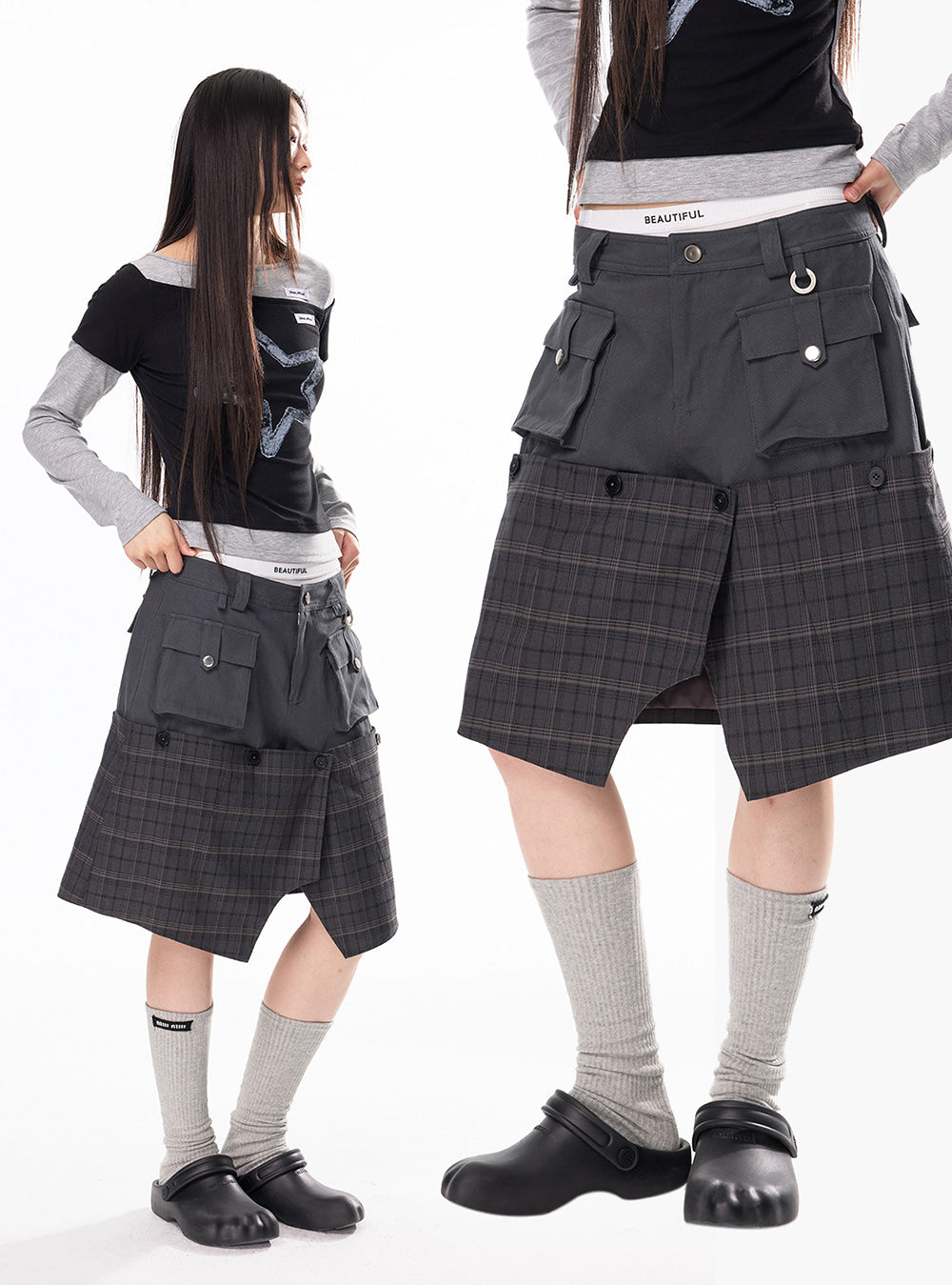 Deconstructable Multi-Work Wide Pants