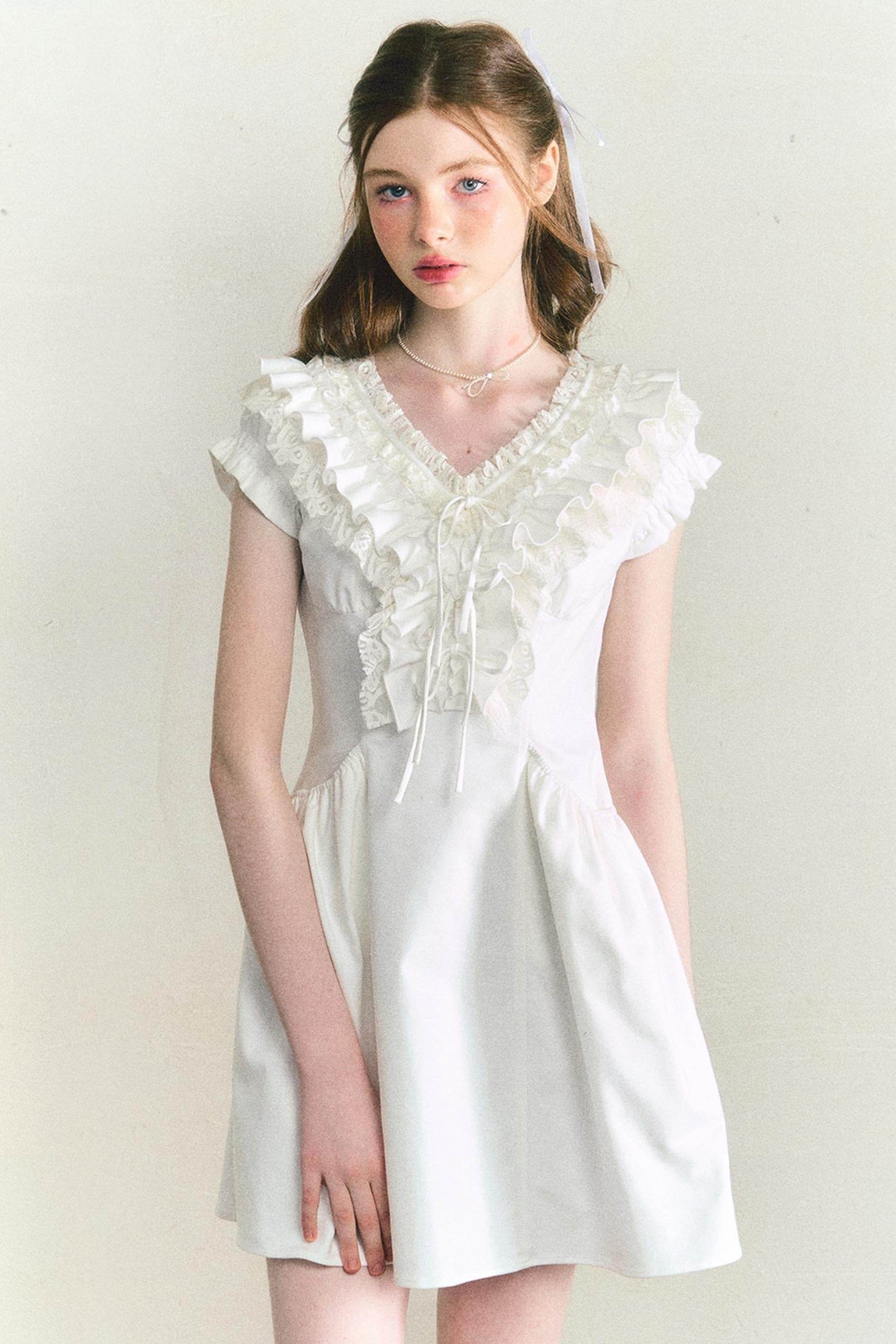 Afternoon Pearl Lace Dress - My Store