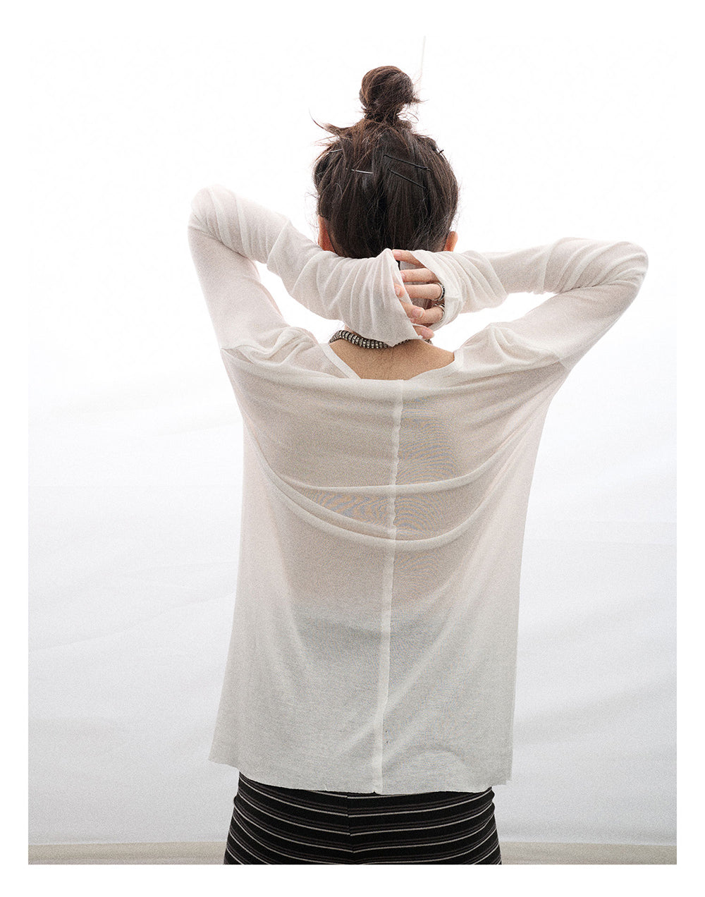 Fallen Print Long-Sleeved Top (4color)