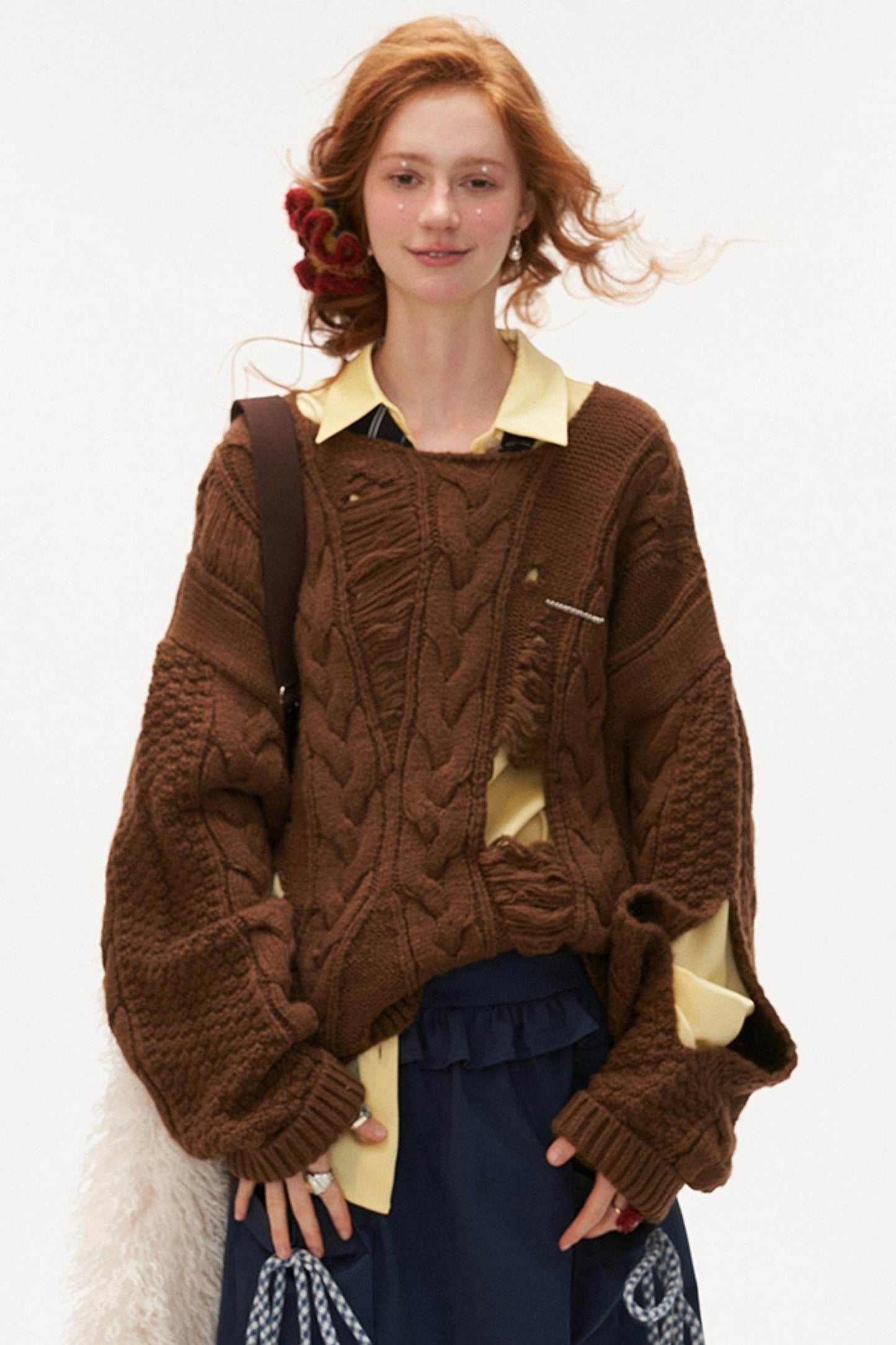 Slouchy Premium Knit Sweater - My Store