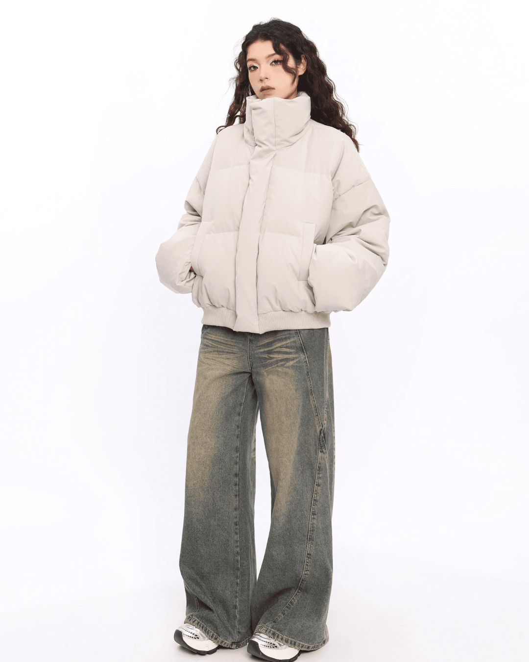 Stand Collar Down Jacket - My Store