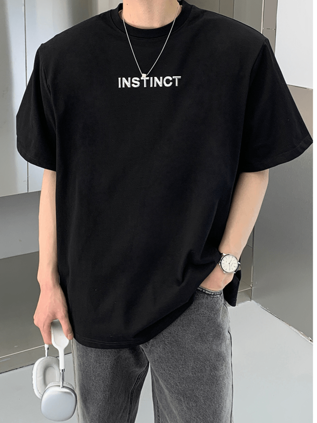 リラックスフィット ハーフスリーブTシャツ