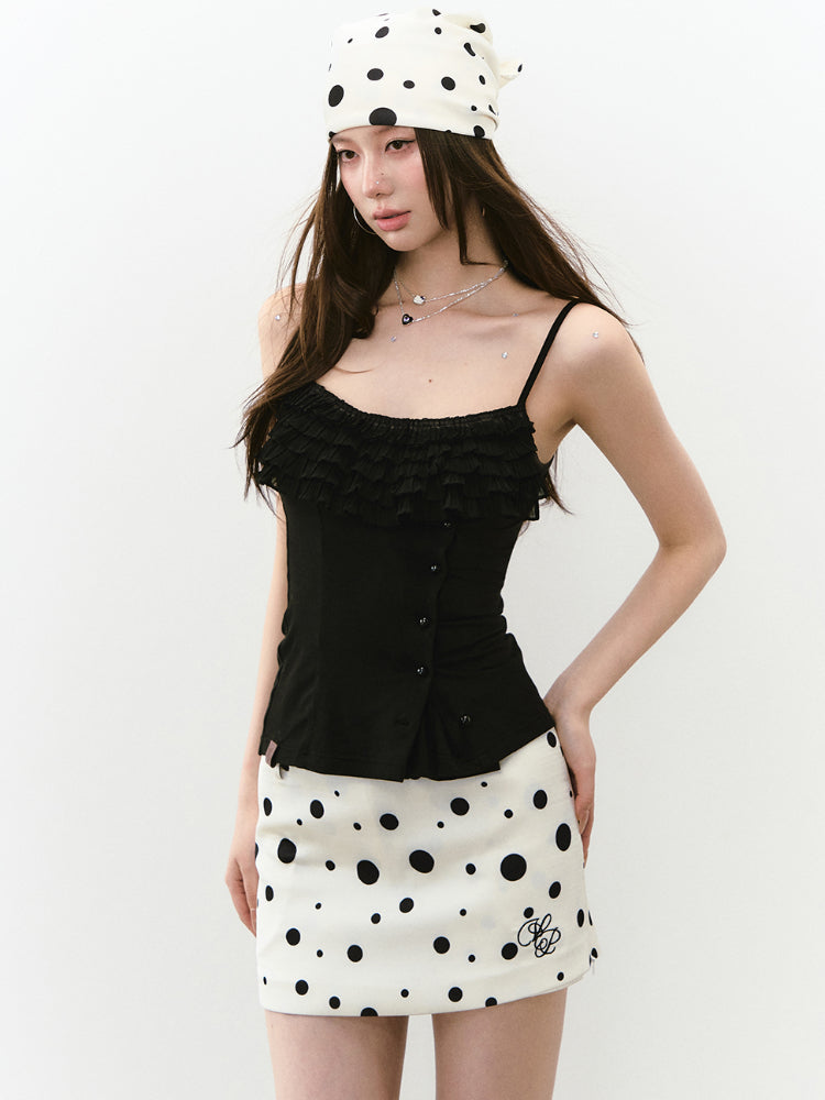 Layered Ruffle Accent Top