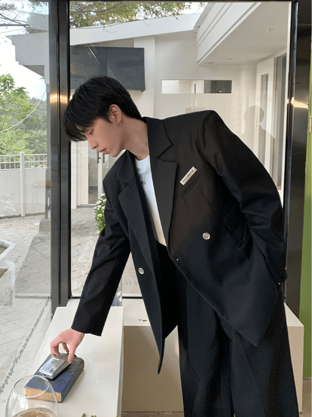 韓国のオーバーサイズスーツ