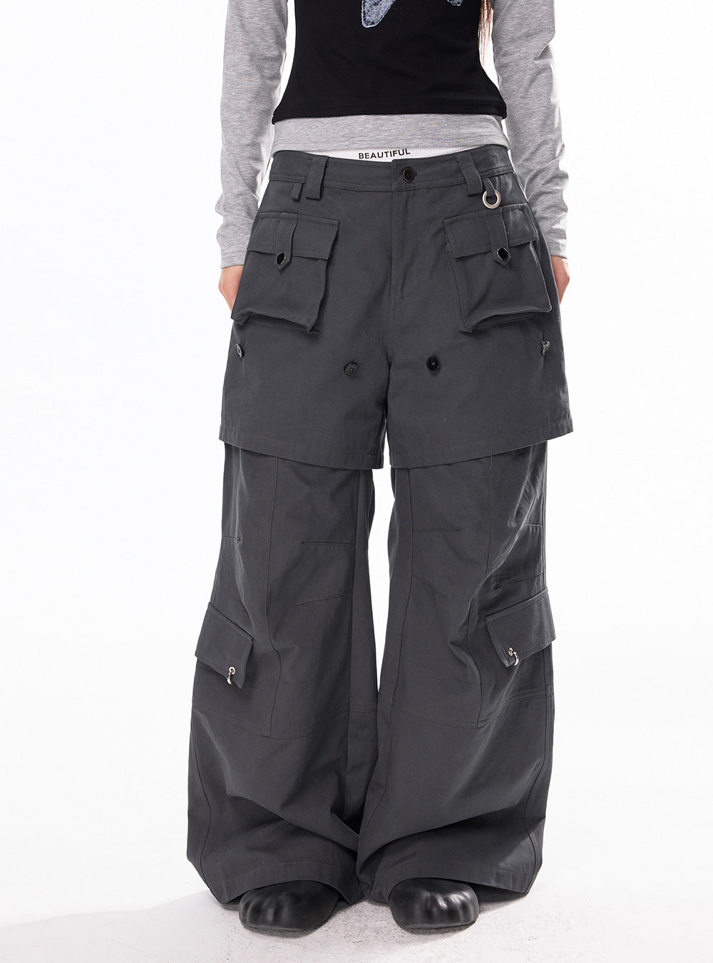 Deconstructable Multi-Work Wide Pants
