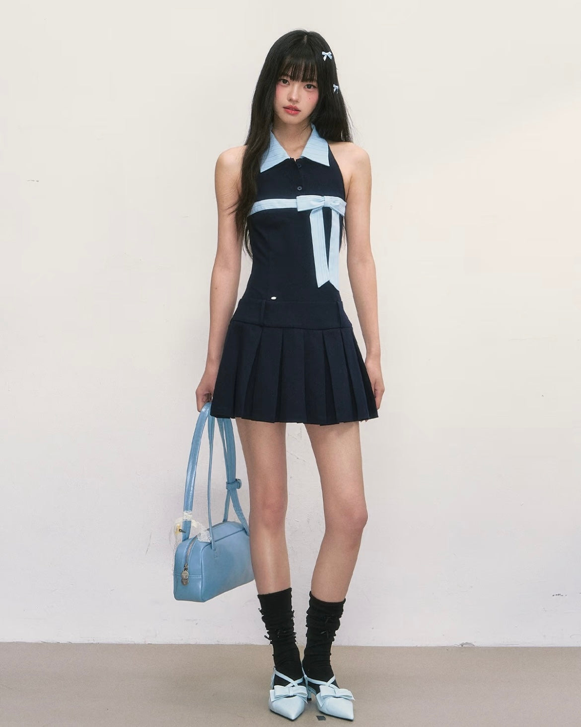 Blue Bow Dress