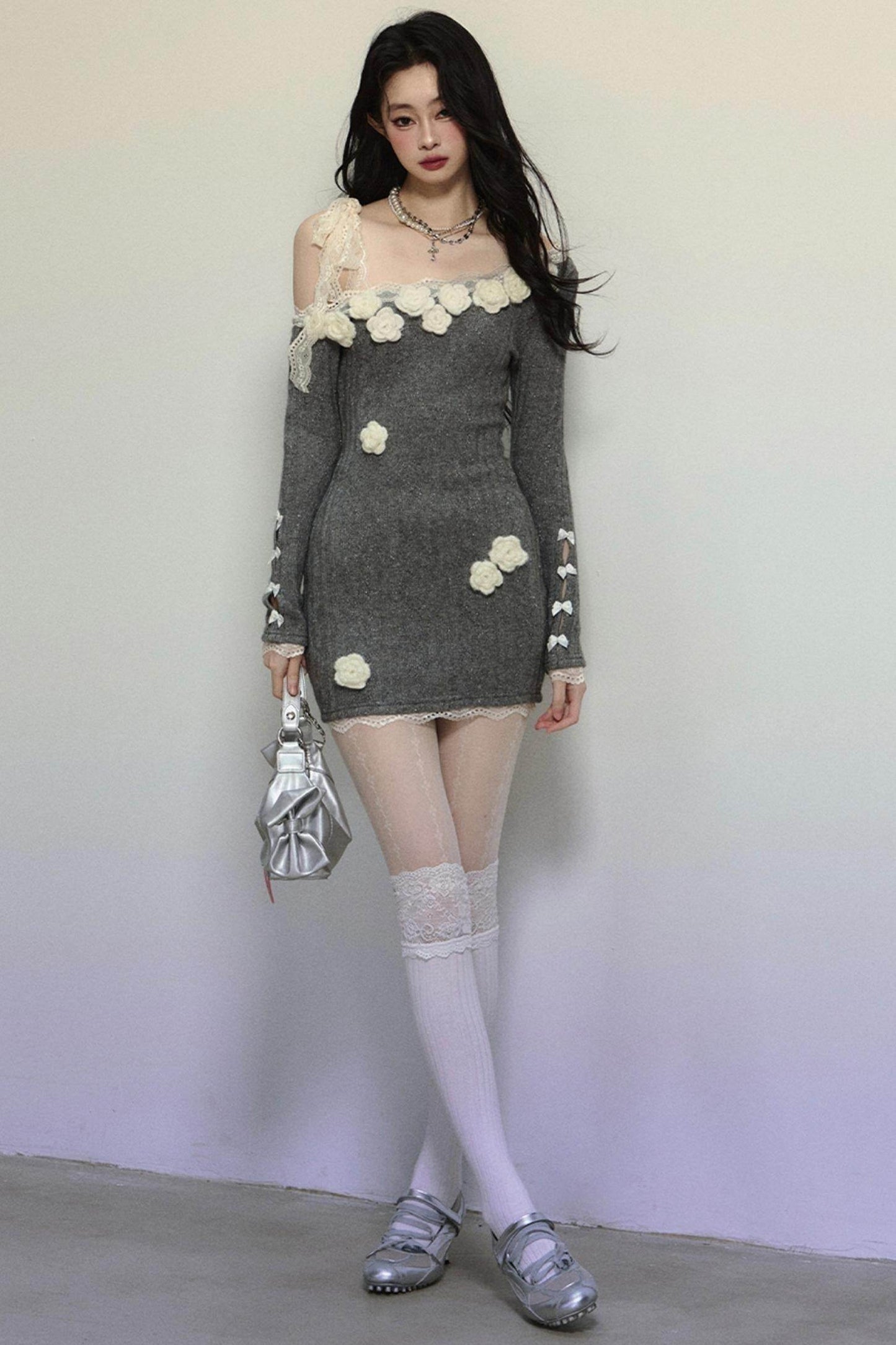 Wild Rose Lace Slim Fit Short Dress - My Store