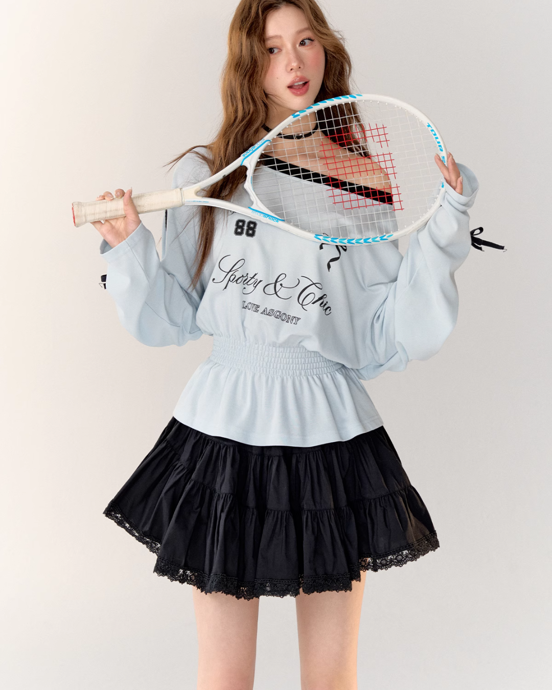 Jersey Element Top / Frill Skirt