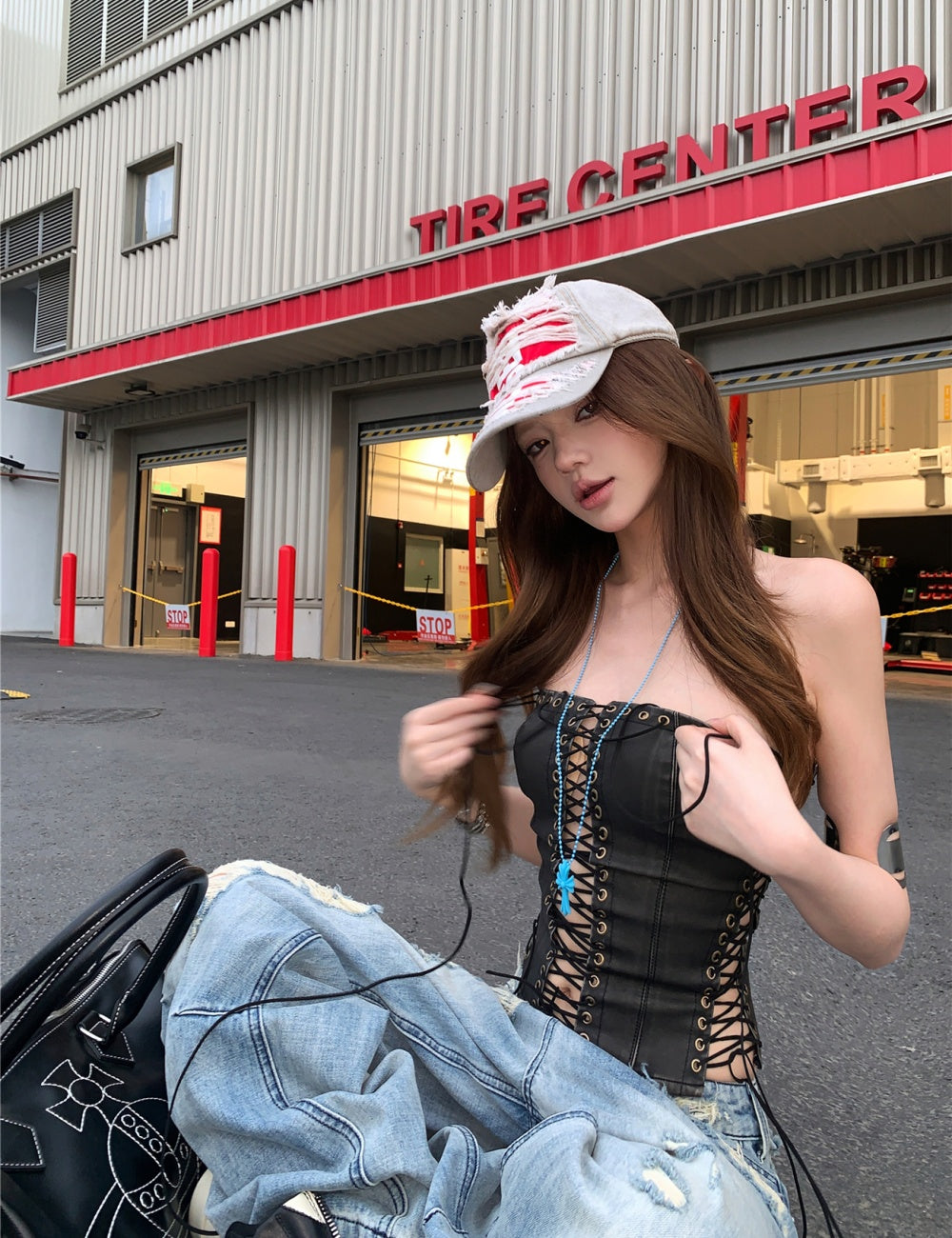 Oversized Ripped Jeans