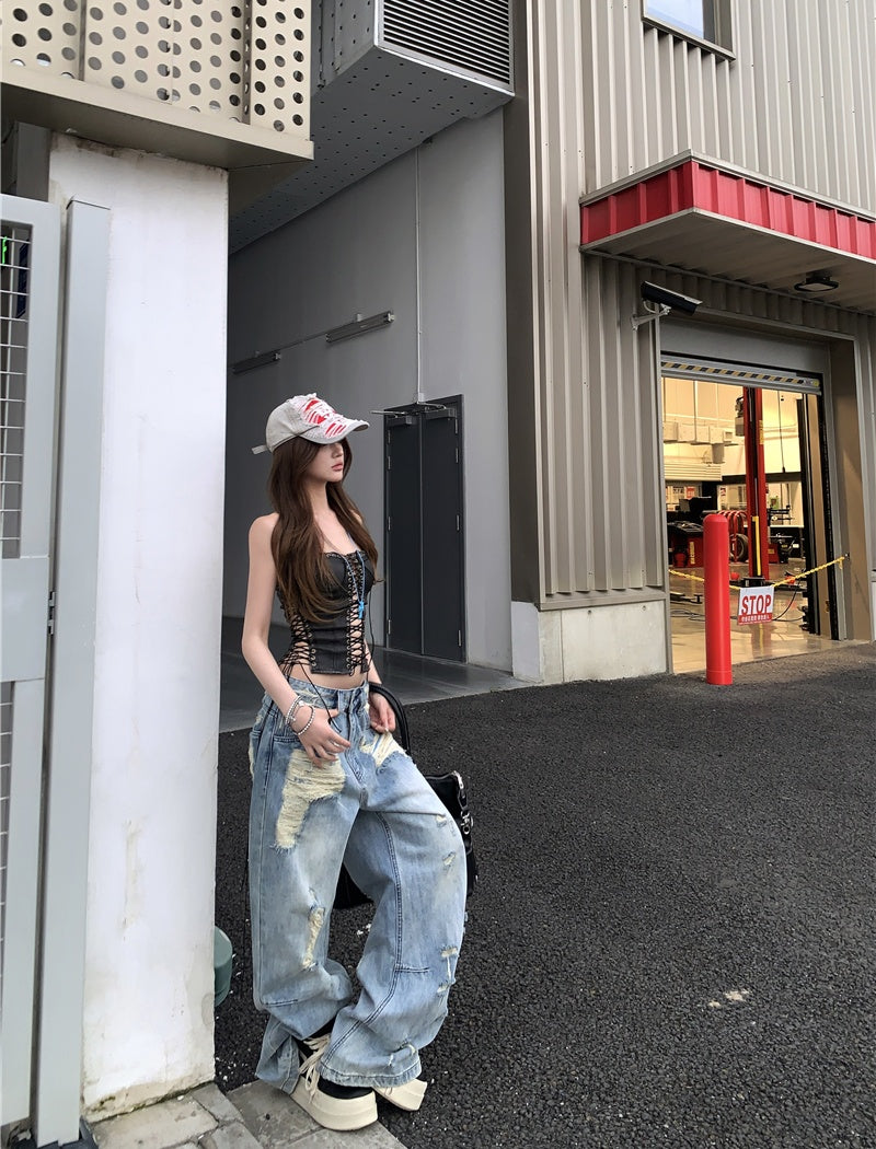 Oversized Ripped Jeans