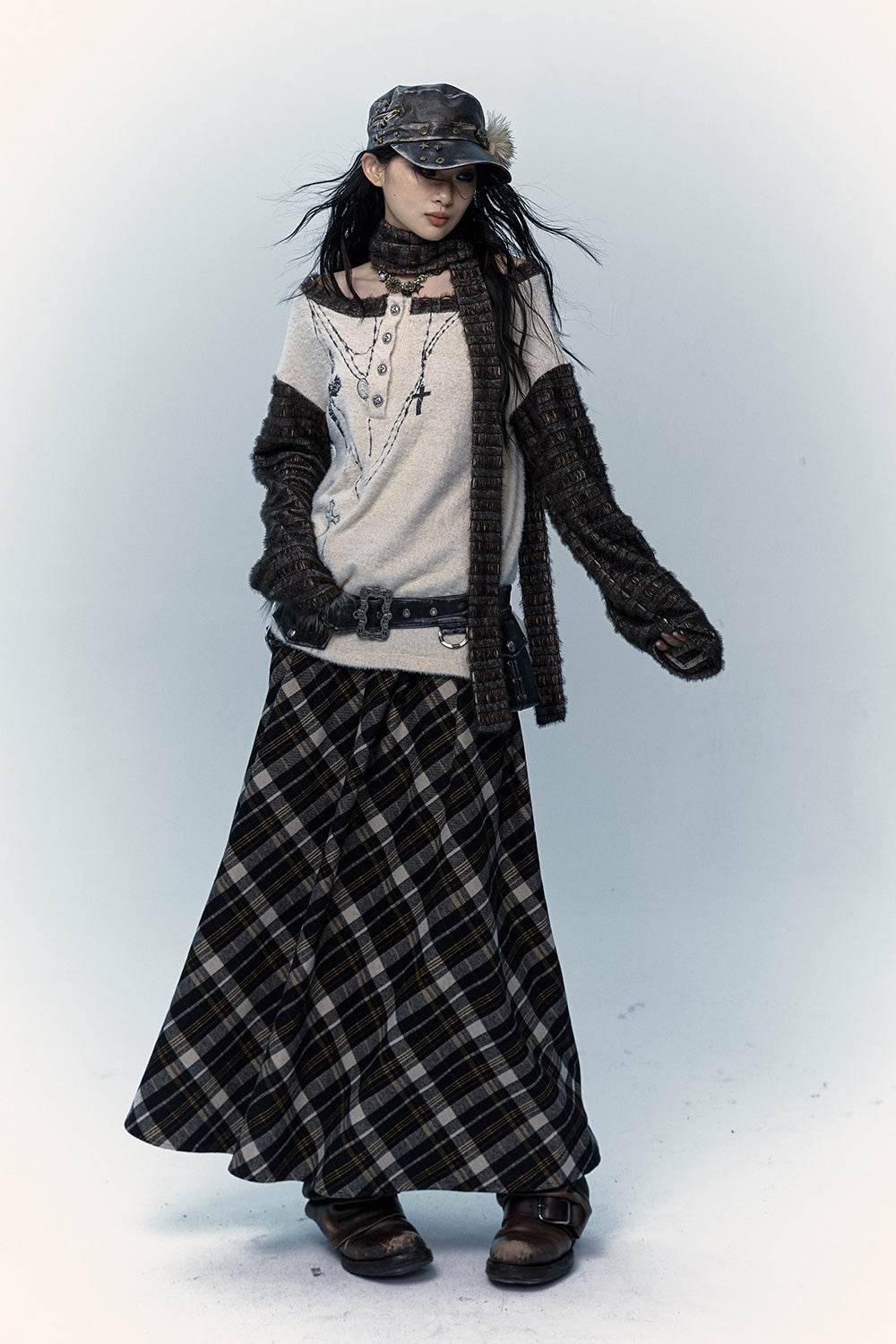 Plaid Maxi Skirt - My Store