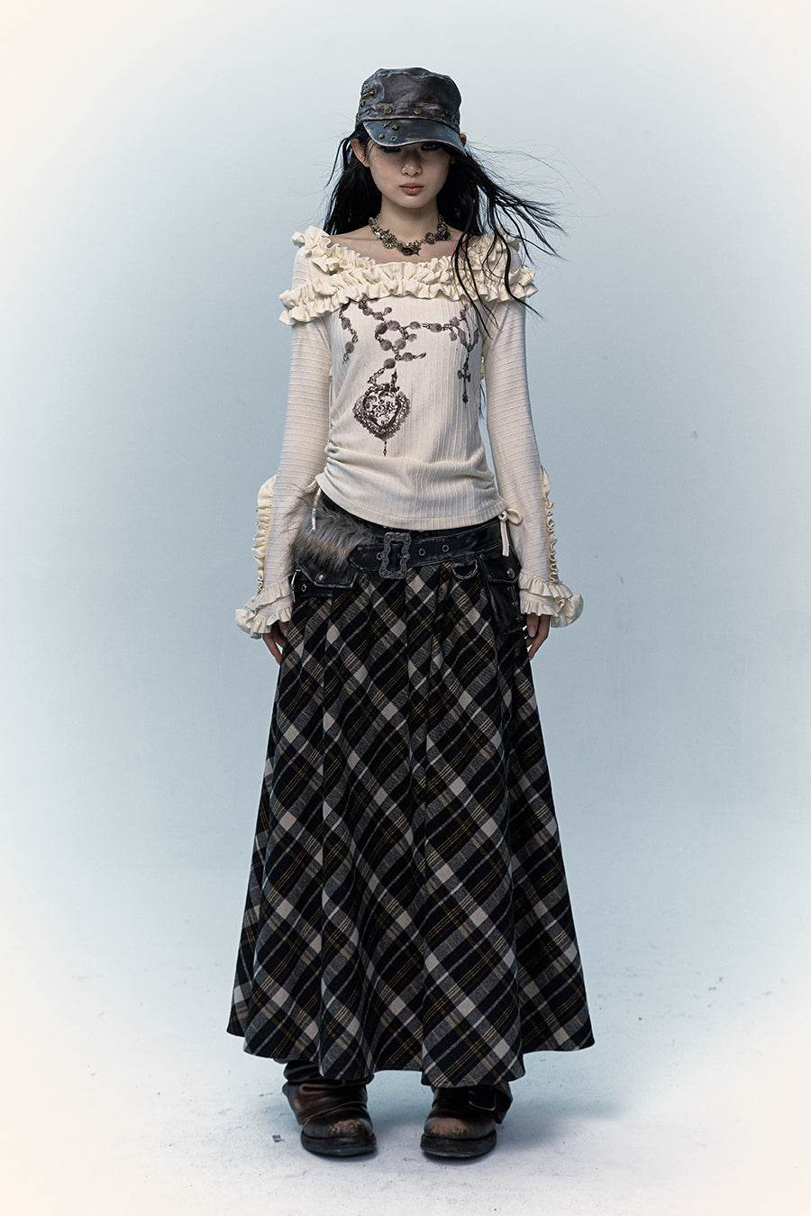 Plaid Maxi Skirt - My Store