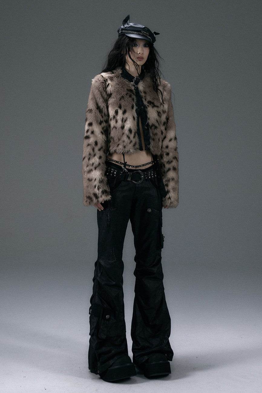 Ruched Leather Pants - My Store