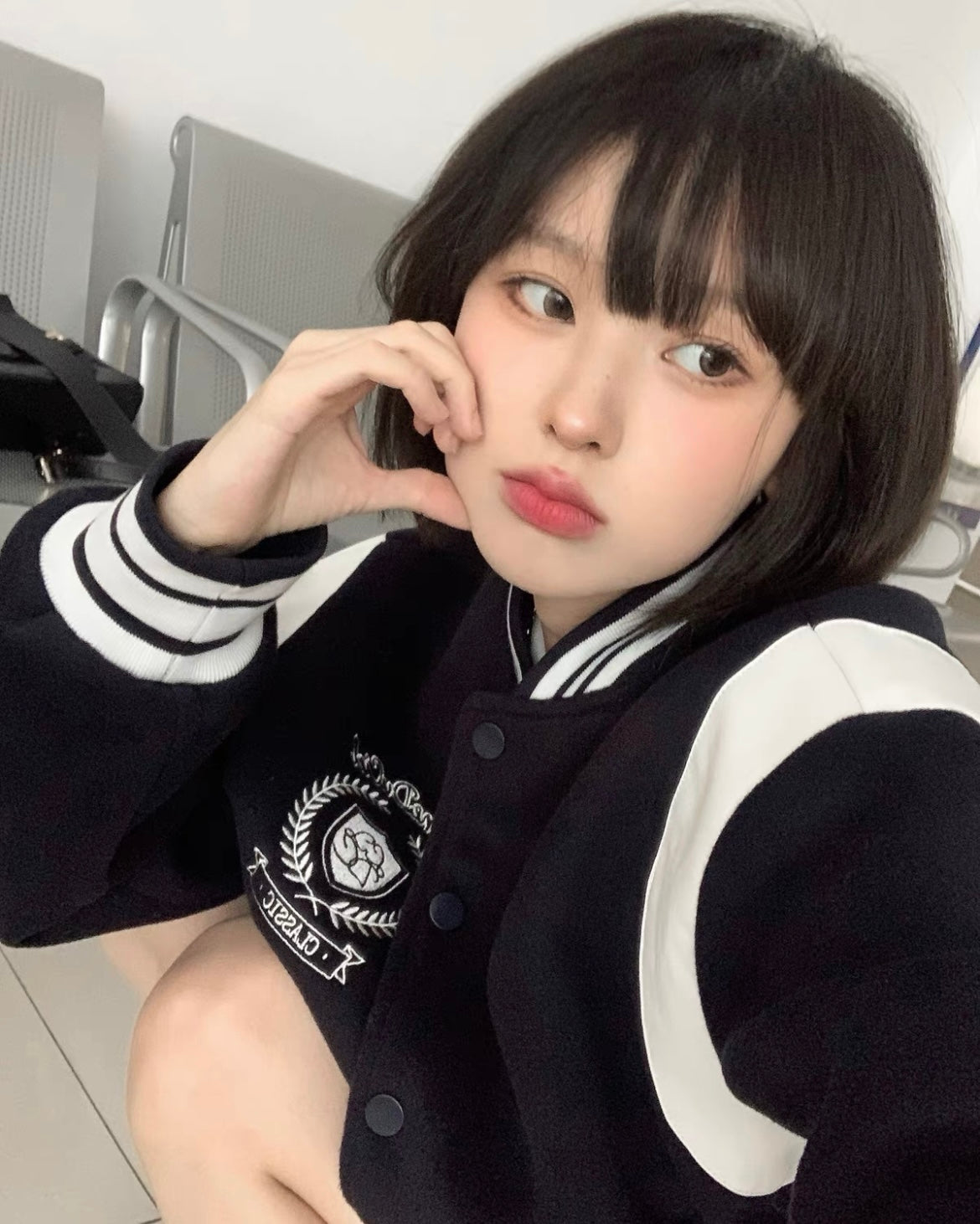 Embroidered Varsity Jacket