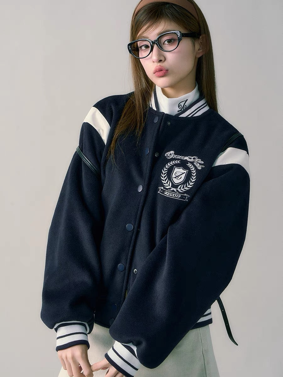 Embroidered Varsity Jacket