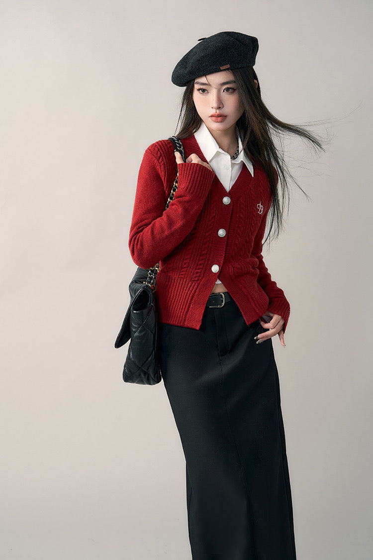 Andyet Embroidered Cardigan