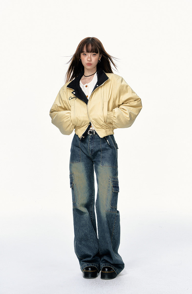 Currige Pocket Denim Cargo Pants