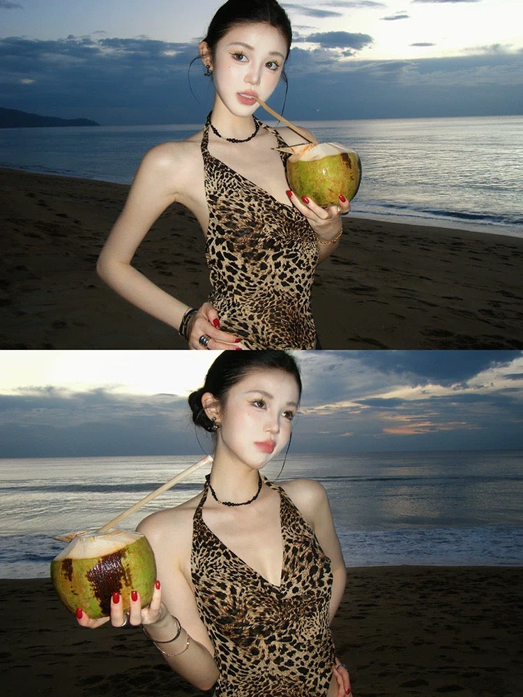 Leopard Print Halter Top