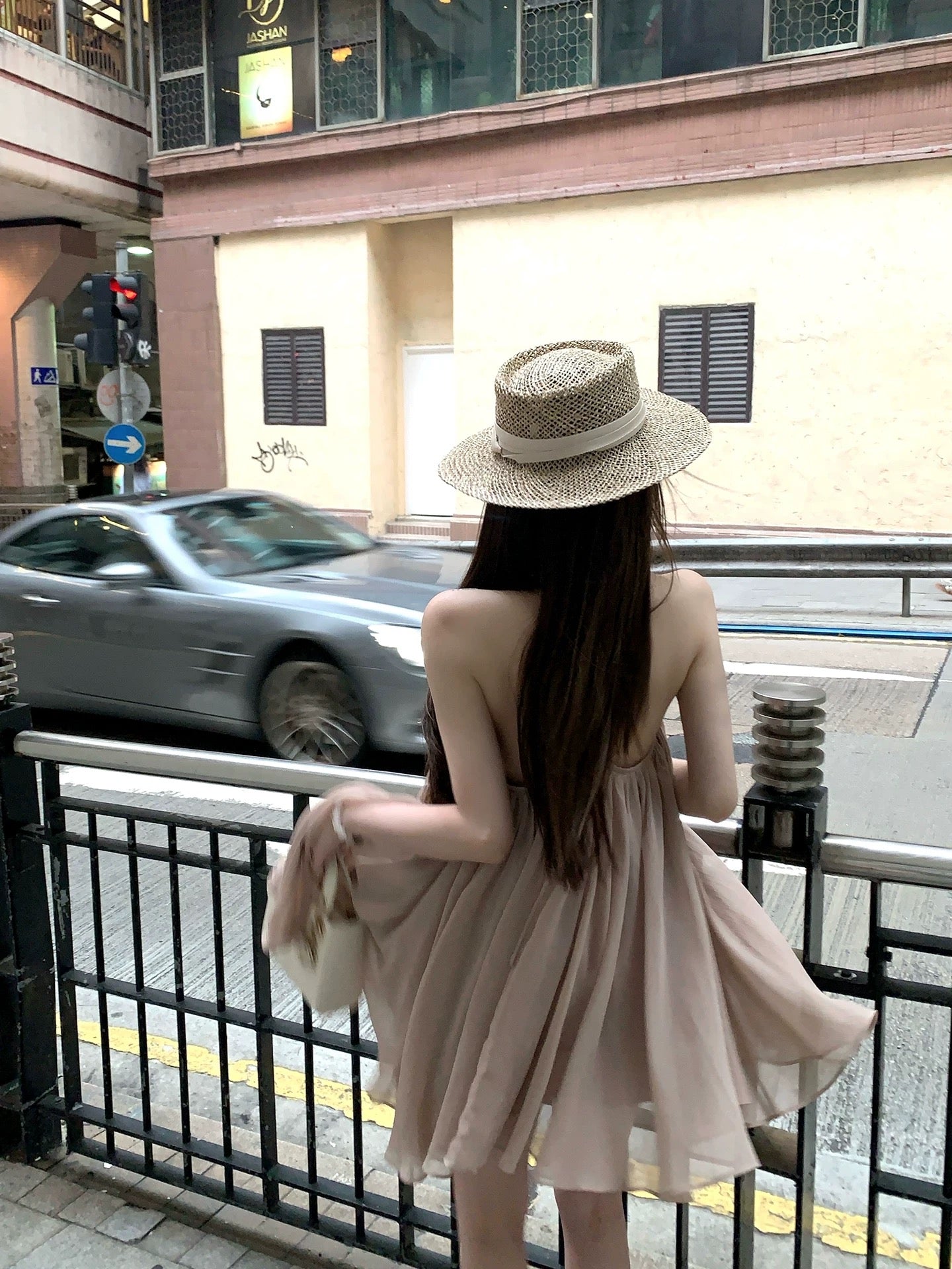 Romantic Halter Neck Chiffon Dress