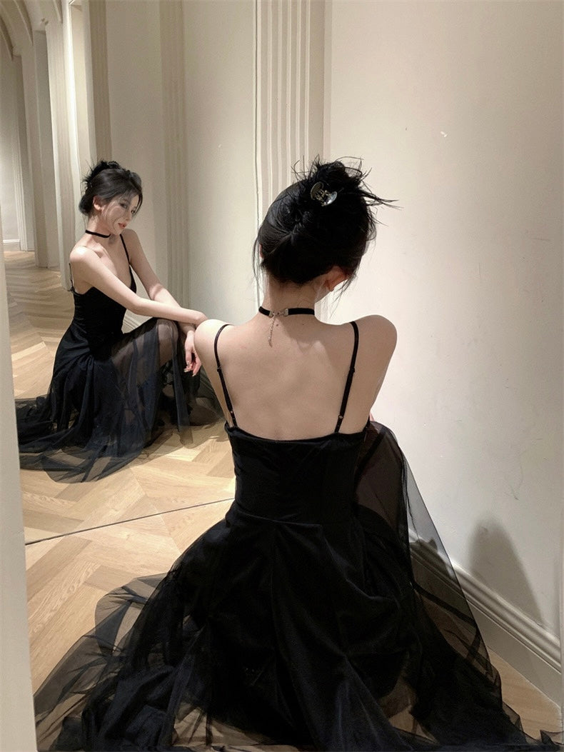 Sheer Skirt Ballerina Dress