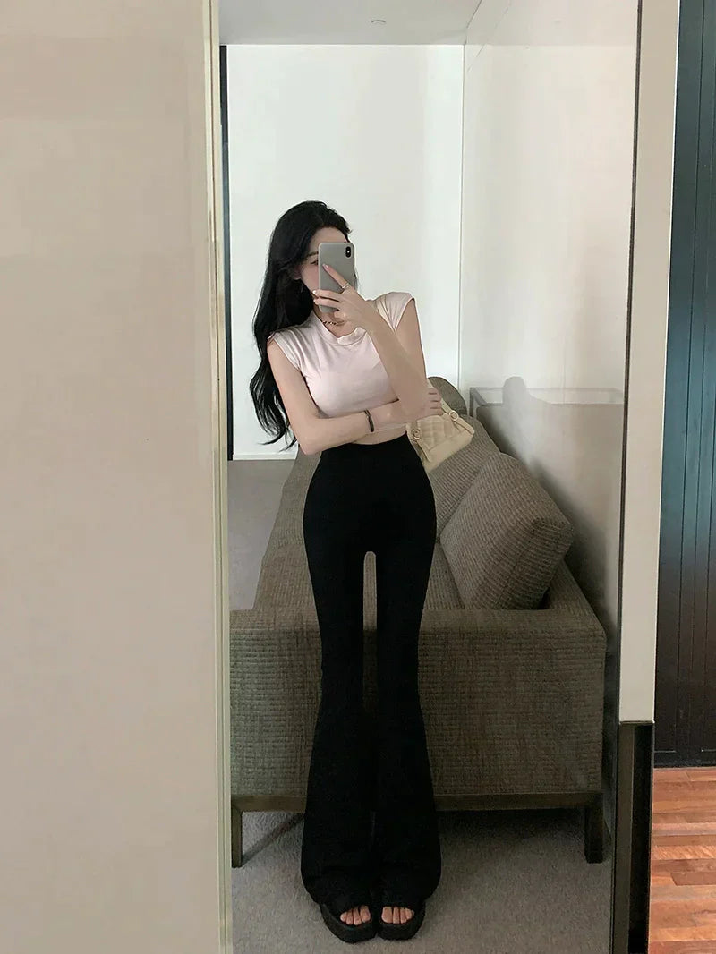 Flared High Waist Pants