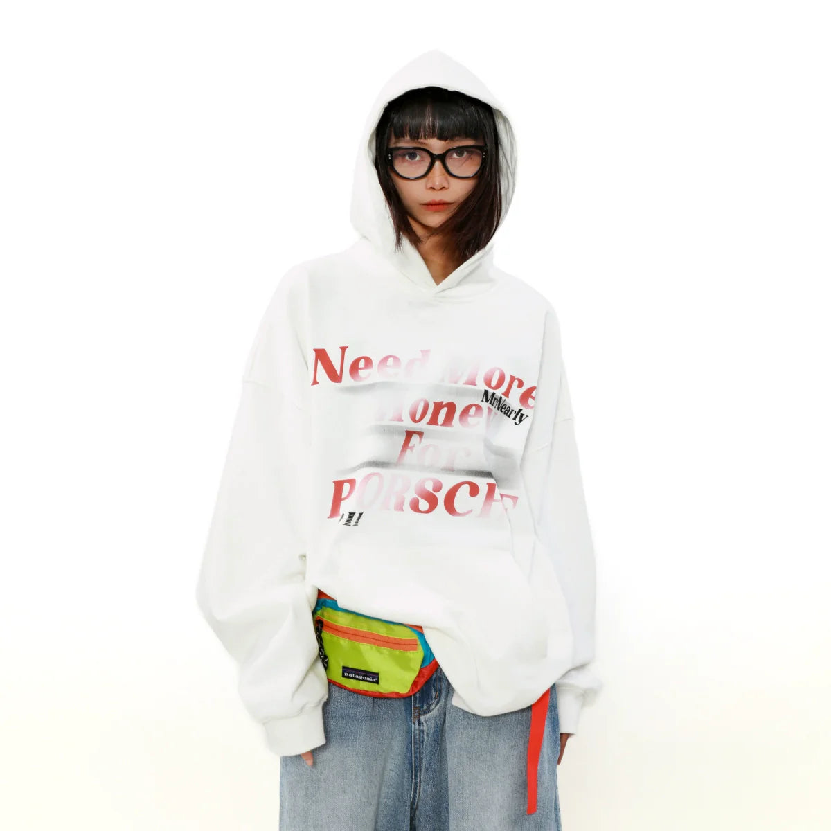Letter Print Pullover Hoodie