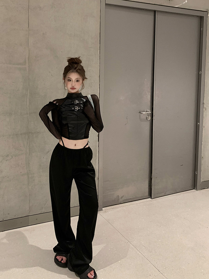 Leather Belt Top