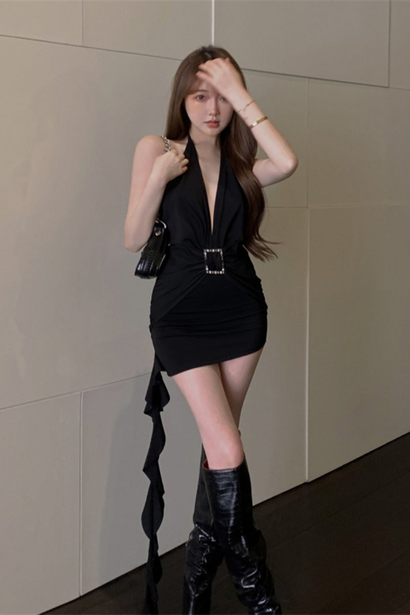 Black Belt Dress