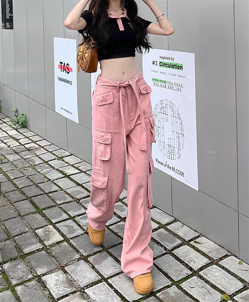 Belted Cargo Pants