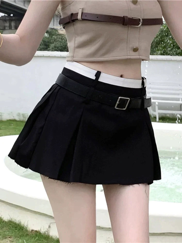 Belt Pleat Skirt
