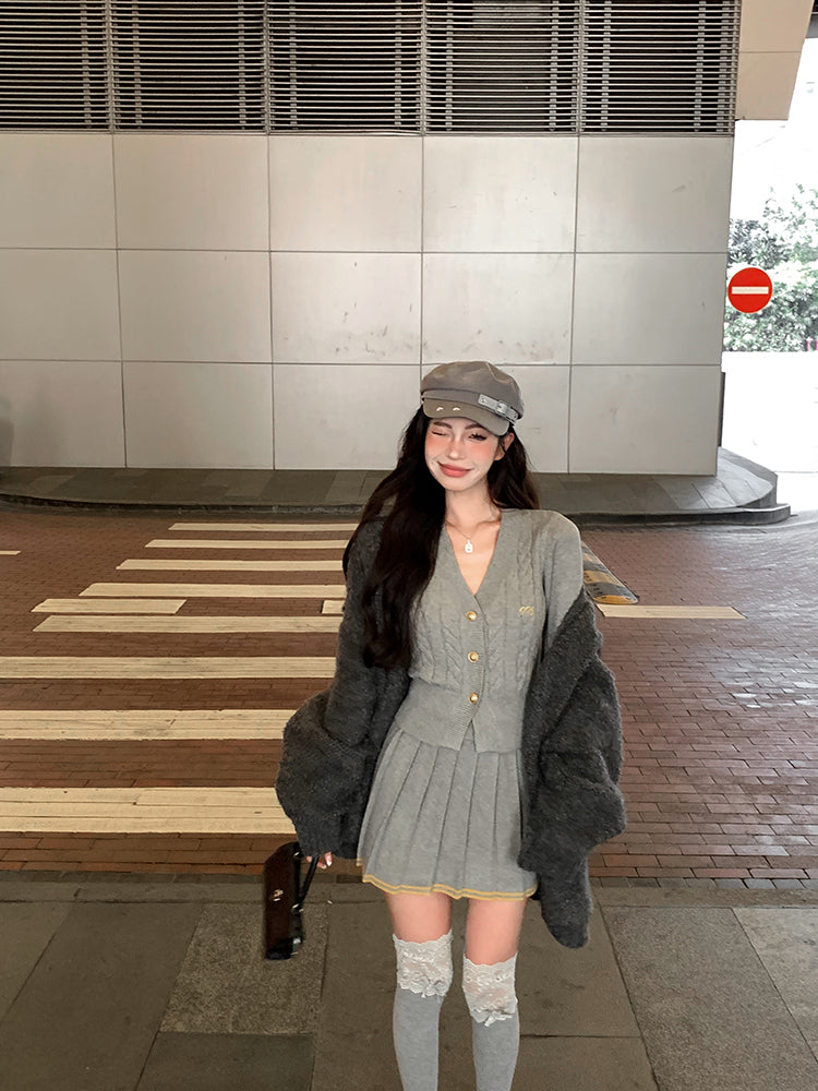 Winter Cardigan & Skirt