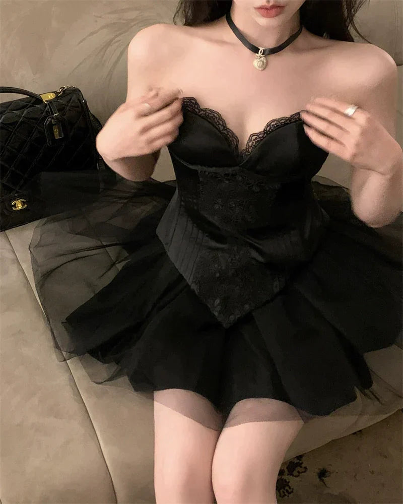 Black Top & Tutu Skirt Set