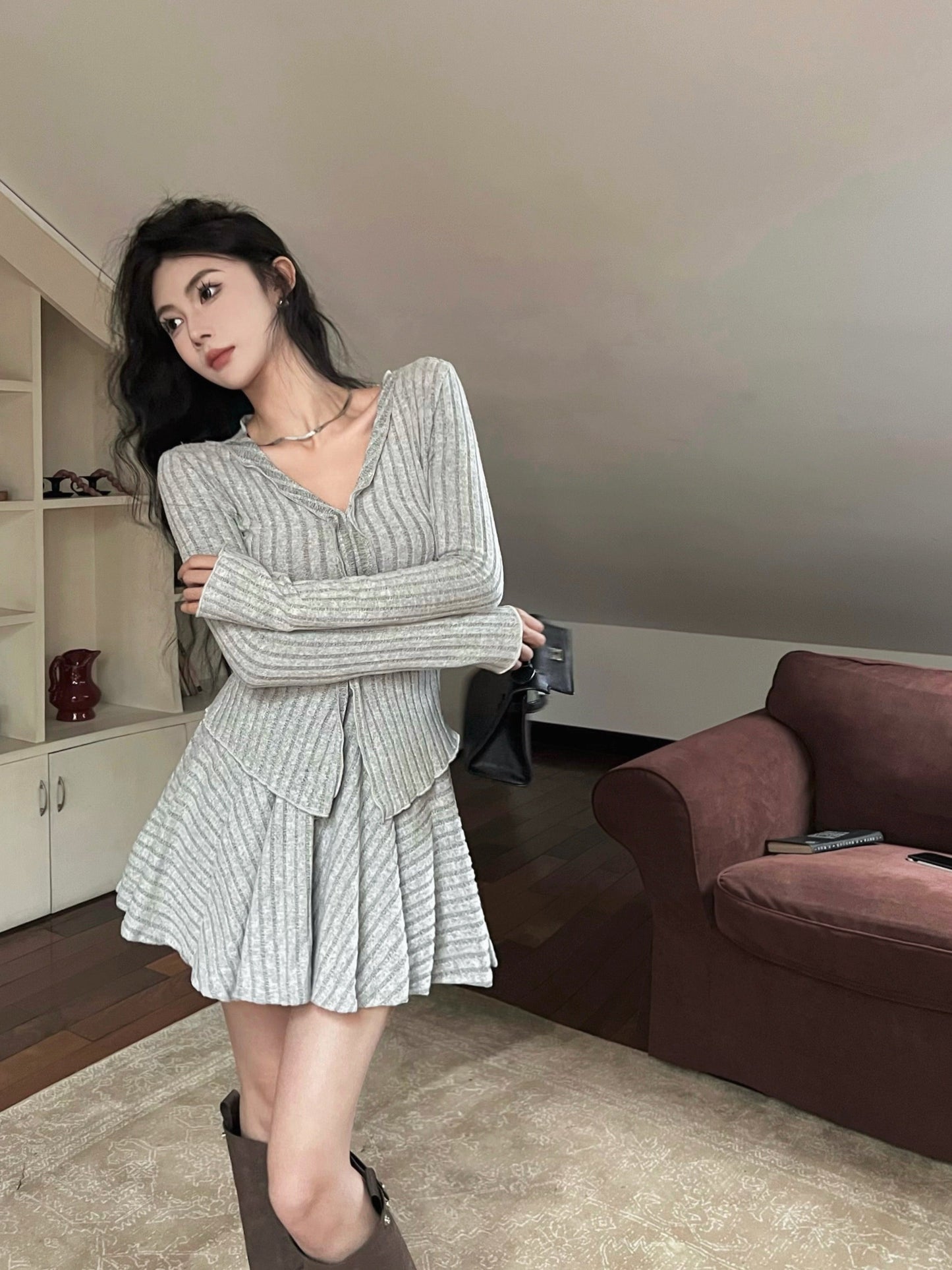 Riley Top & Skirt Set