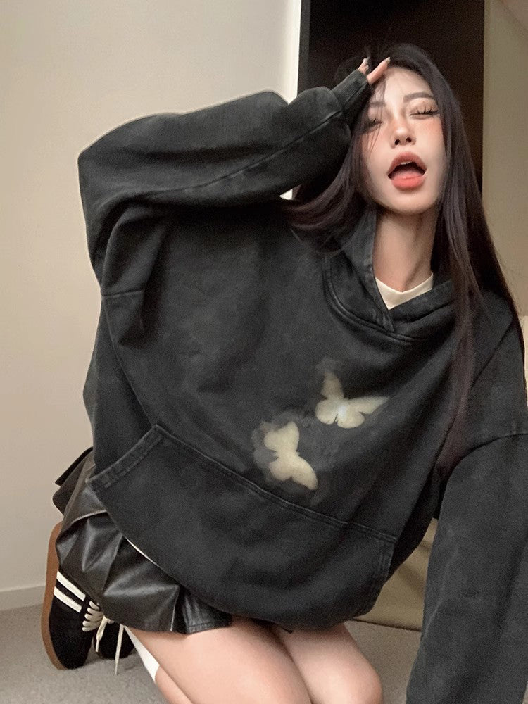 Butterfly Fade Wash Hoodie