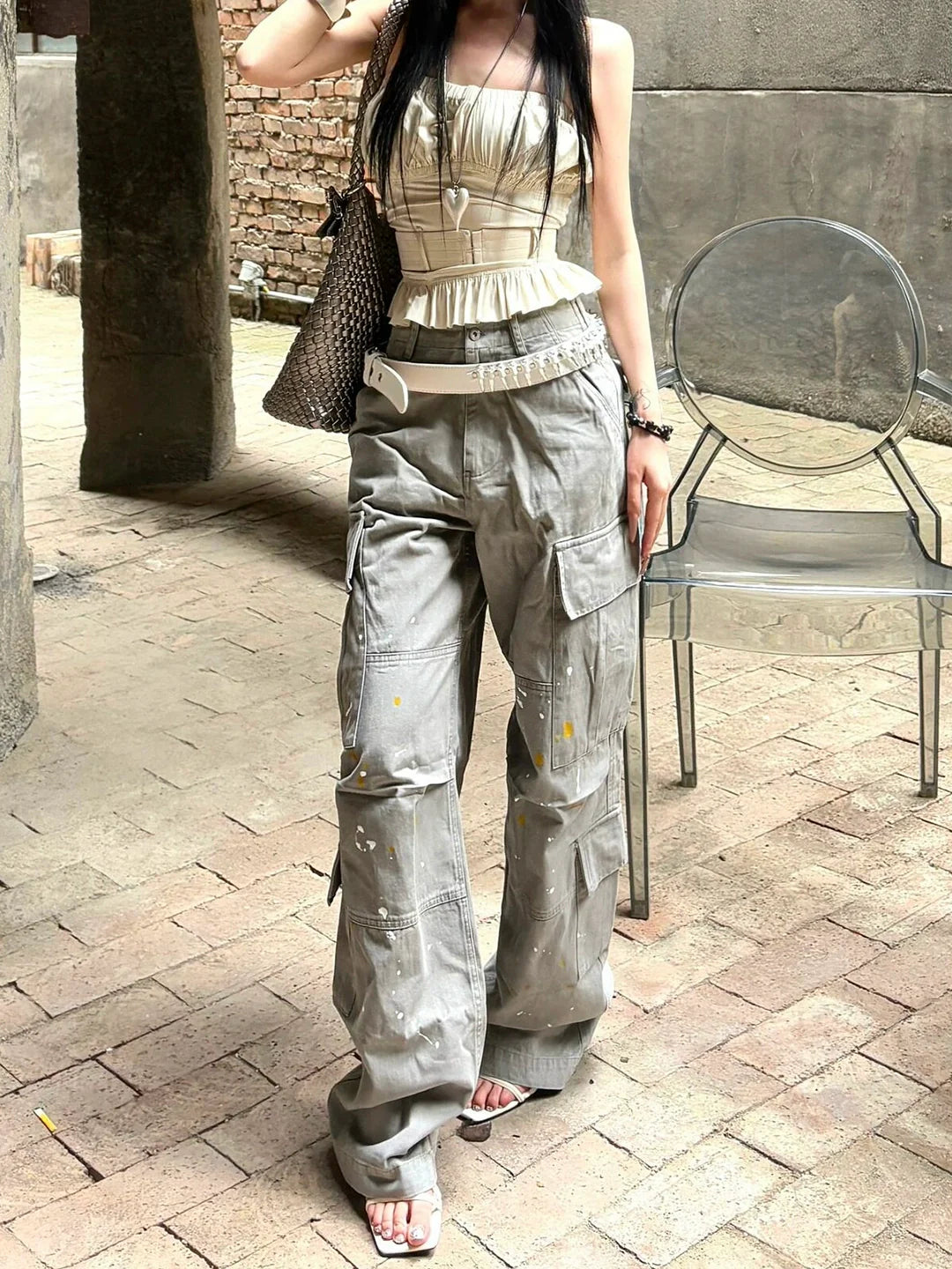 Splash Paint Cargo Pants