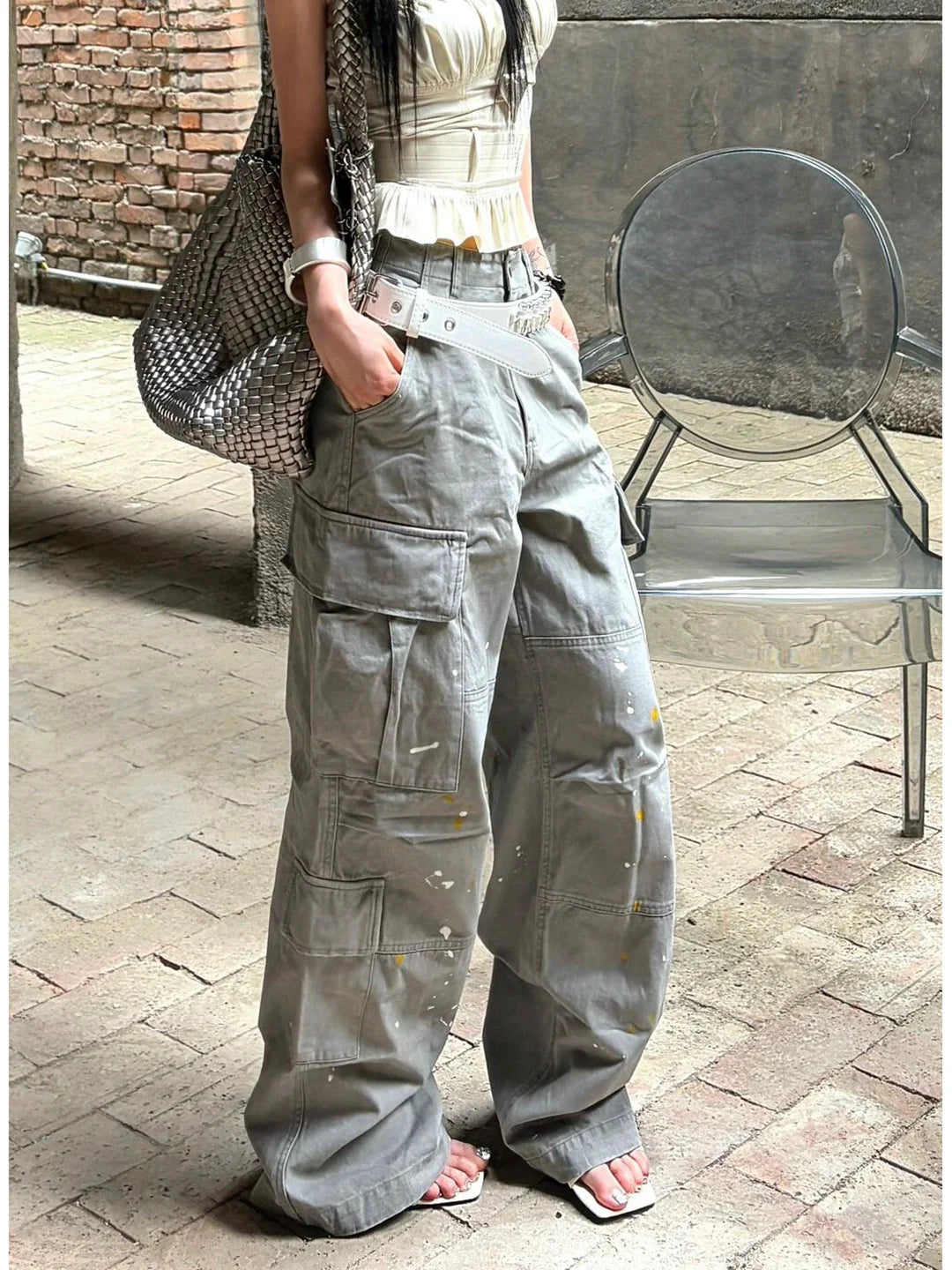 Splash Paint Cargo Pants