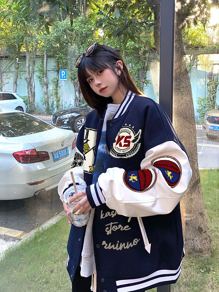 Embroidered Baseball Jacket