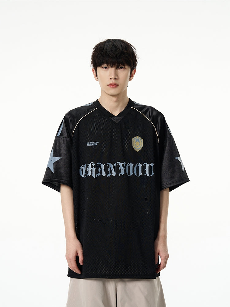 メッシュシアーロング&ショートスリーブTシャツ