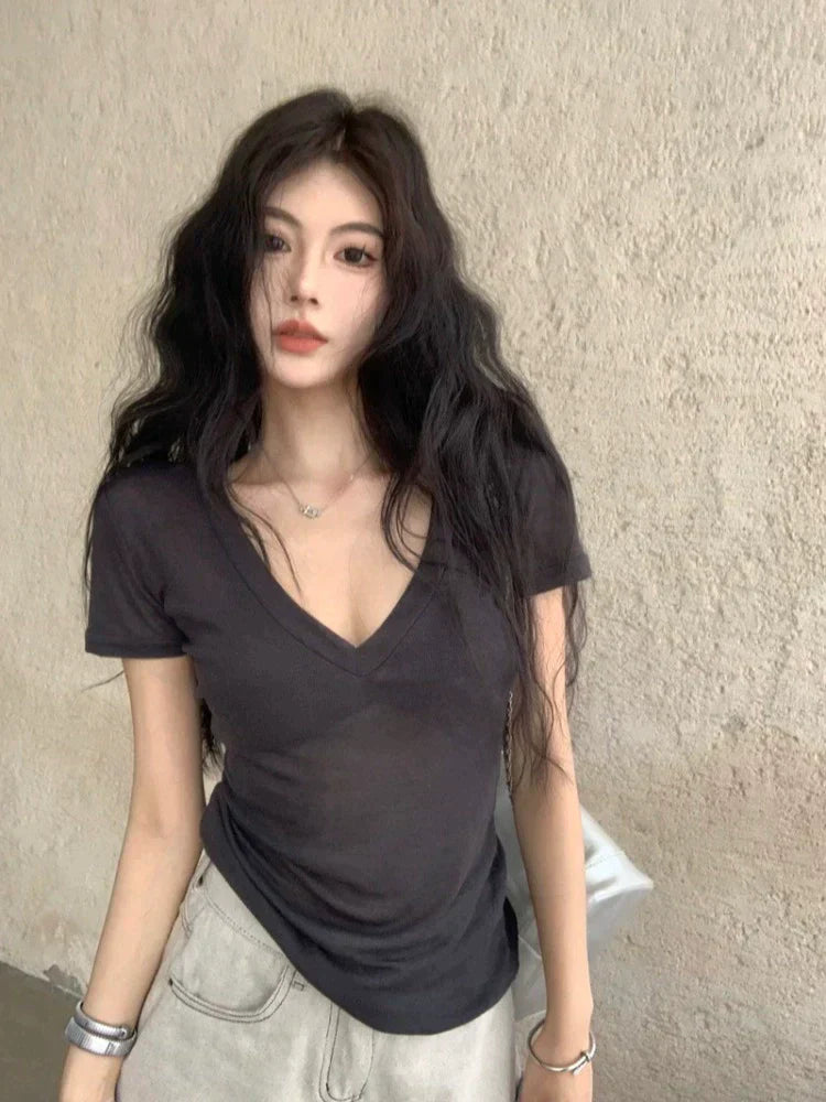 V-Neck Cotton Top