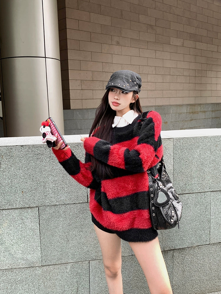 ストライプセーター
