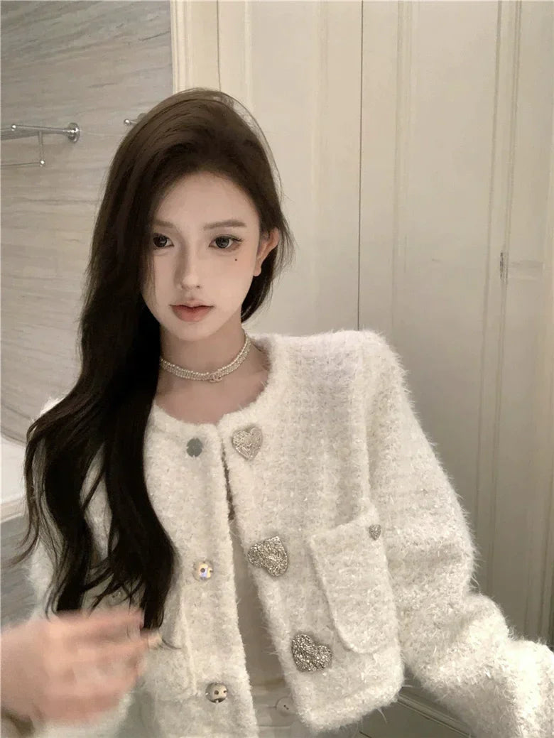 Silver Heart Tweed Jacket