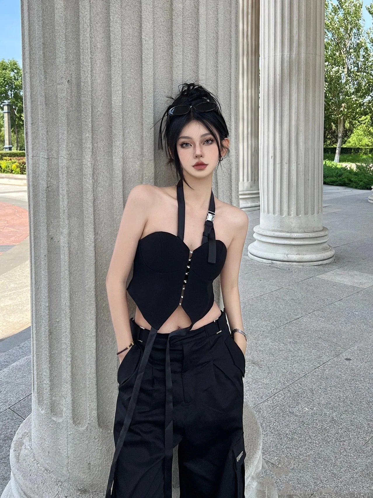 Gene Belt Top & Pants Set
