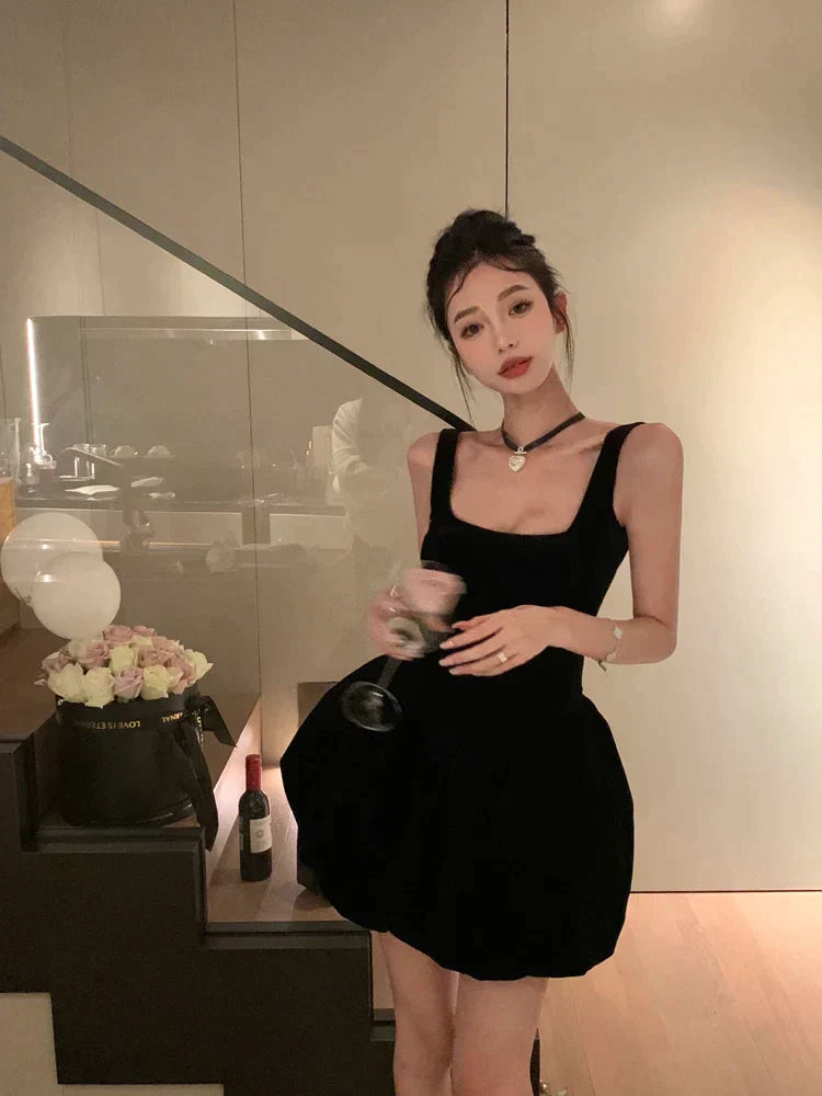 Velvet Ballerina Top & Skirt Set