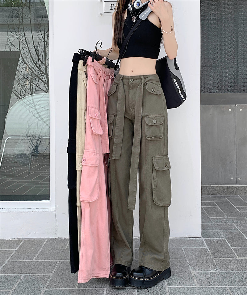 Belted Cargo Pants