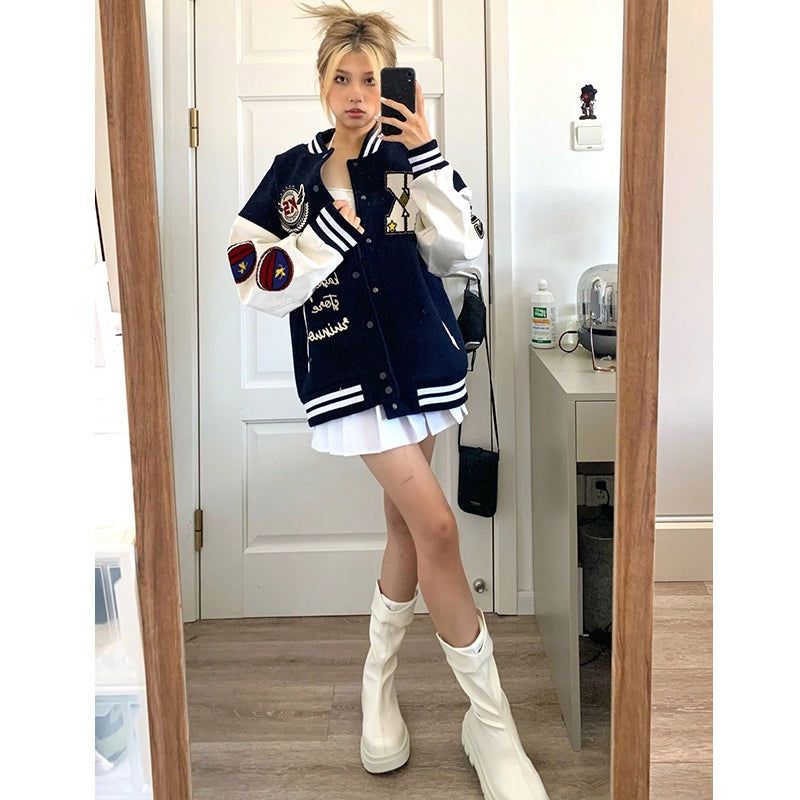 Embroidered Baseball Jacket
